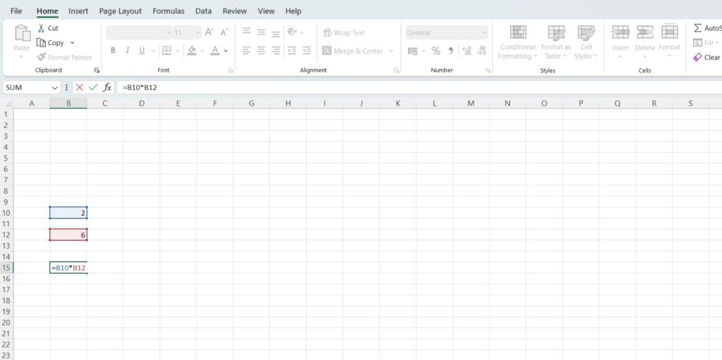 Ways to use Multiplication Function in Excel