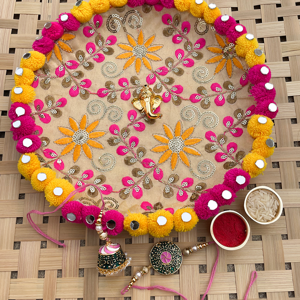 Rakshabandhan Puja Thali Decoration